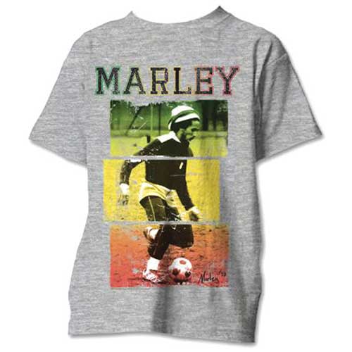 Bob Marley - tshirt - Unisex - Short Sleeves - Football Text - X-Large