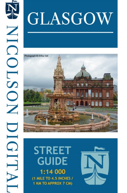 Nicolson Street Map Glasgow (Card Cover) - New Sheet map