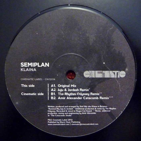 DJ Klaina - Semiplan - New Vinyl Record 12"