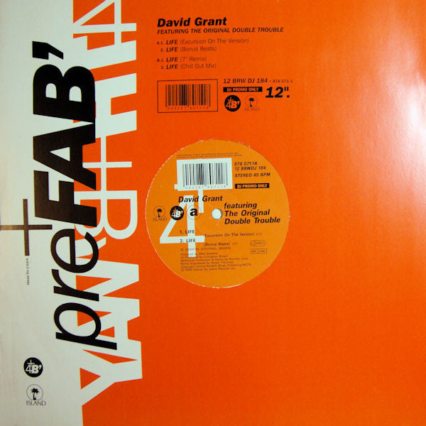 David Grant - Life - Used Vinyl Record 12"