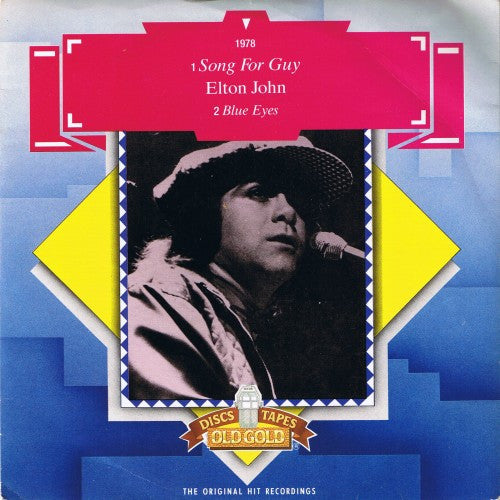 Elton John - Song For Guy / Blue Eyes - Used Vinyl Record 7"