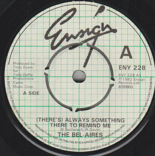 Bel-Aires - (There's) Always Something There To Remind Me - Used Viny
