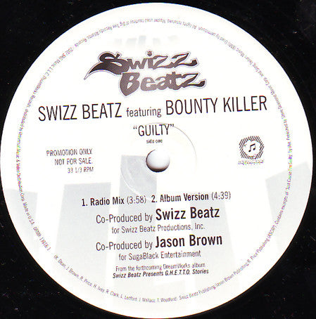 Swizz Beatz - Guilty - Used Vinyl Record 12"