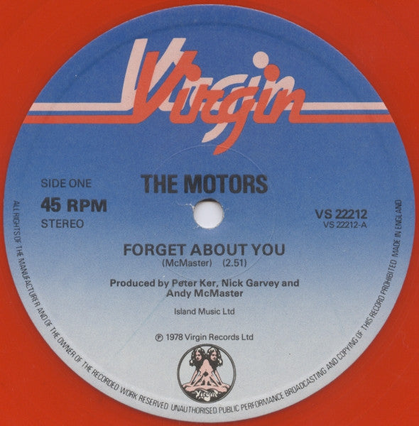 Motors - Forget About You - Used Vinyl Record 12"