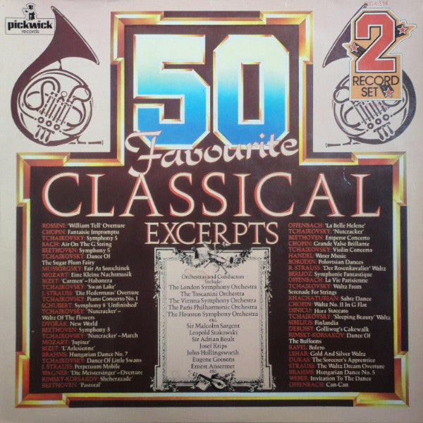 Various - 50 Favourite Classical Excerpts - Used Vinyl Record