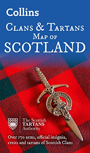 Collins Maps - Collins Scotland Clans and Tartans Map : Over 170 Arms,