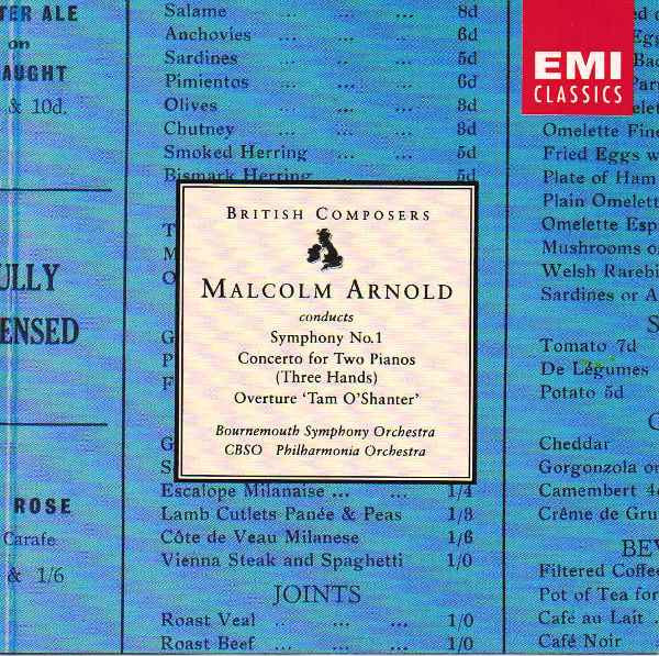 Malcolm Arnold - Conducts Symphony No.1, Concerto For Two Pianos (Thr