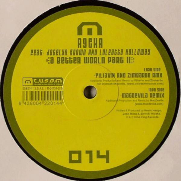 Ageha - A Better World Part II - Used Vinyl Record 12"