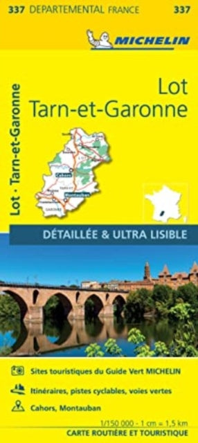 Michelin - Lot, Tarn-et-Garonne - Local Map 337 - New Sheet map