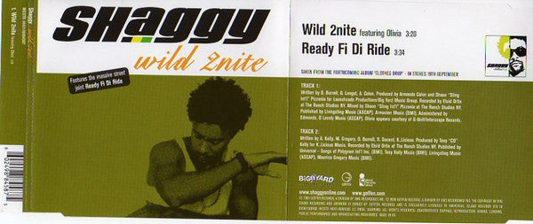 Shaggy - Wild 2nite - Used CD
