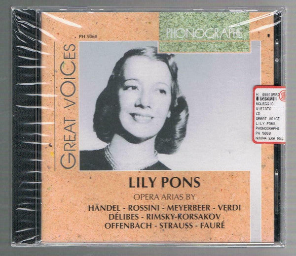 Lily Pons - • Opera Arias by Händel, Rossini, Donizetti, Meyerbe