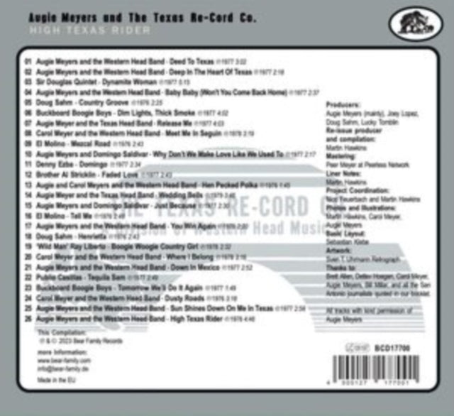 Augie Meyers - On the Honky Tonk Highway - CD