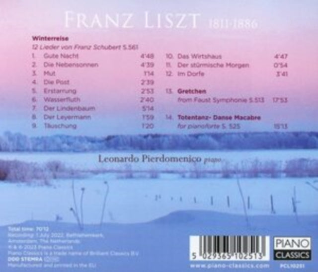 LEONARDO PIERDOMENIC - LISZT WINTERREISE (AFTER SCHU - CD