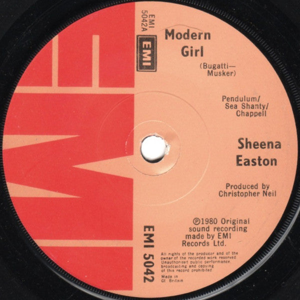 Sheena Easton - Modern Girl - Used Vinyl Record 7"