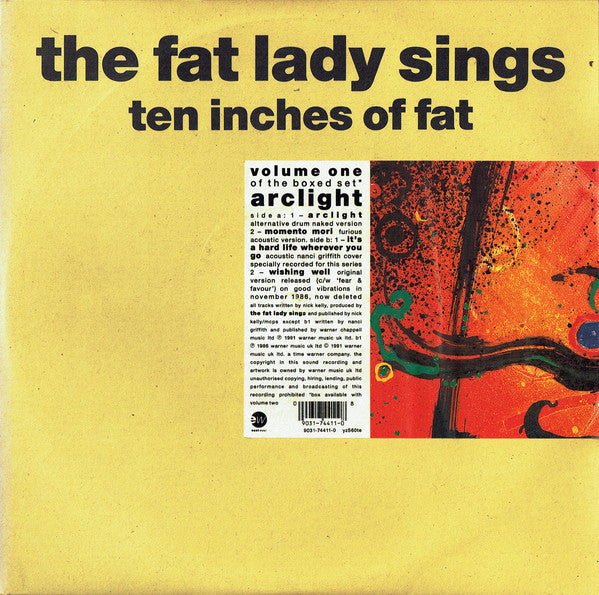 Fat Lady Sings - Ten Inches Of Fat - Used Vinyl Record 10"