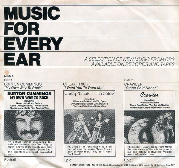 Various - Music For Every Ear - Used Vinyl Record 7"