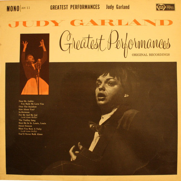 Judy Garland - Greatest Performances Original Recordings - Used Viny