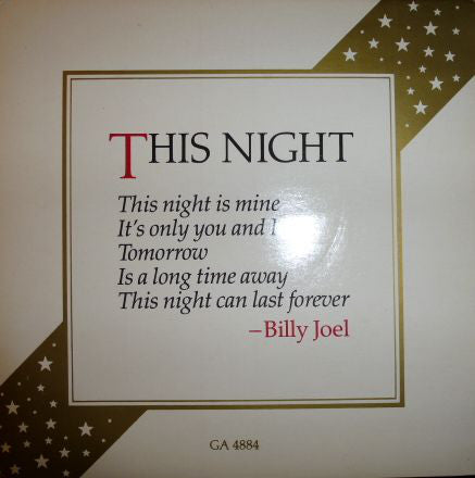 Billy Joel - This Night - Used Vinyl Record 7"