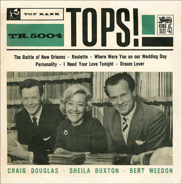 Bert Weedon - Tops ! - Used Vinyl Record 7"