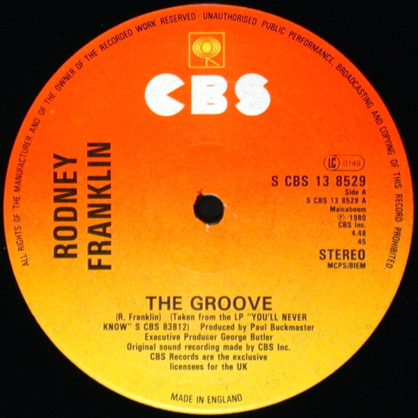 Rodney Franklin - Groove - Used Vinyl Record 12"