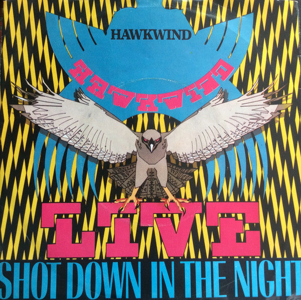 Hawkwind - Live - Shot Down In The Night - Used Vinyl Record 7"