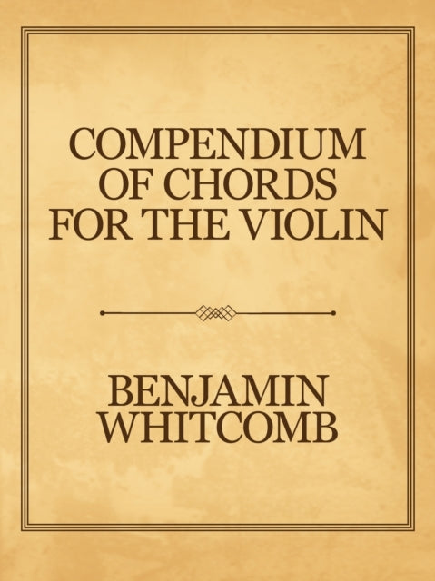 Whitcomb - Compendium of Chords for the Violin - New paperback or soft