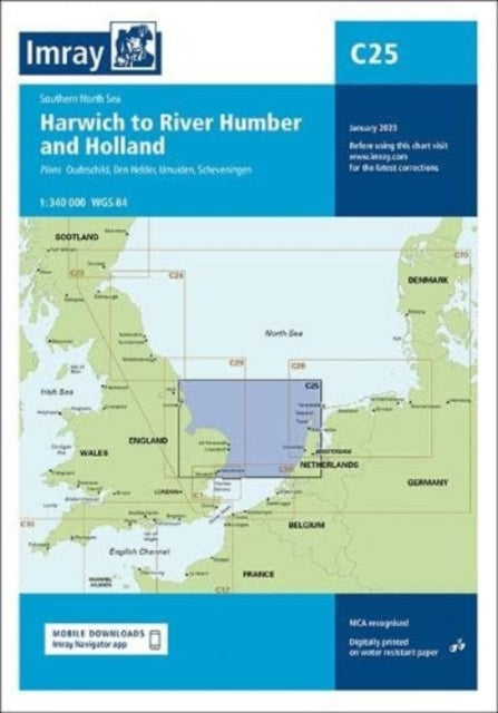 Imray - Chart C25 : Harwich to River Humber and Holland : 25 - New She
