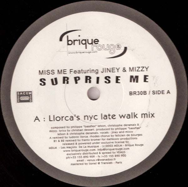 Miss Mee - Surprise Me - Used Vinyl Record 12"