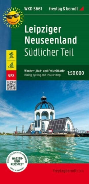 Leipziger Neuseenland - southern part, hiking, cycling and leisure map