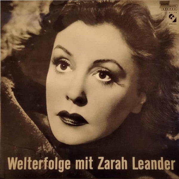 Zarah Leander - Welterfolge Mit - Used Vinyl Record