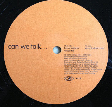 Code Red - Can We Talk... - Used Vinyl Record 12"