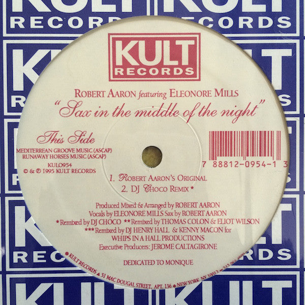 Robert Aaron - Sax In The Middle Of The Night - Used Vinyl Record 12"