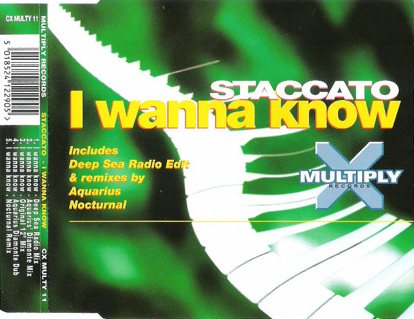 Staccato - I Wanna Know - Used CD