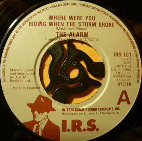 Alarm - Where Were You Hiding When The Storm Broke - Used Vinyl Record