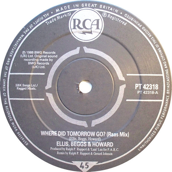Ellis - Where Did Tomorrow Go? - Used Vinyl Record 12"