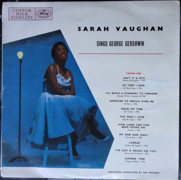 Sarah Vaughan - Sings George Gershwin Volume One - Used Vinyl Record