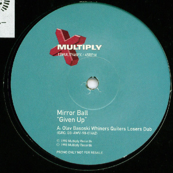 Mirrorball - Given Up - Used Vinyl Record 12"