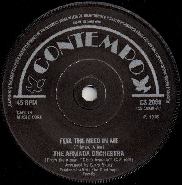 Armada Orchestra - Feel The Need In Me / The Drifter - Used Vinyl Rec