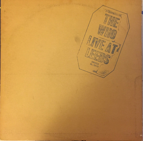 Who - Live At Leeds - Used Vinyl Record