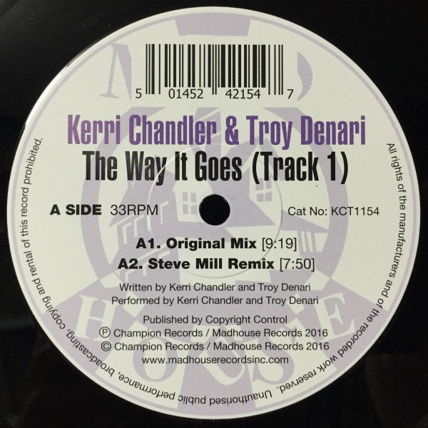 Kerri Chandler - Way It Goes (Track 1) - New Vinyl Record 12"