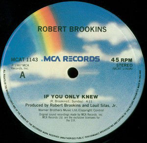 Robert Brookins - If You Only Knew - Used Vinyl Record 12"