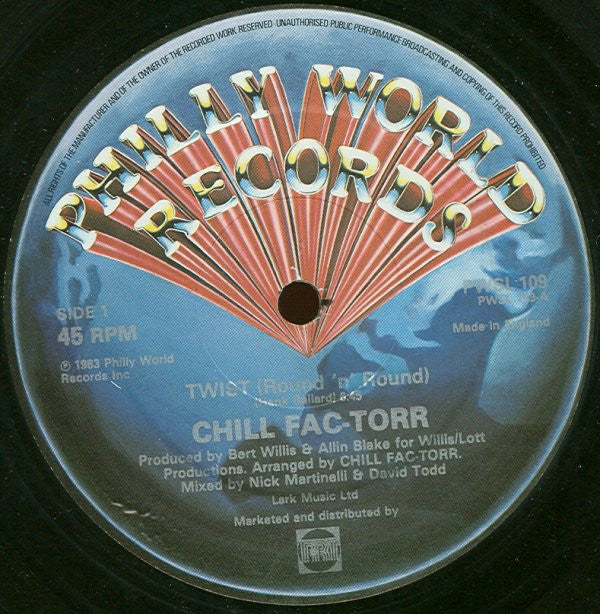 Chill Fac-Torr - Twist (Round 'n' Round) - Used Vinyl Record 12"