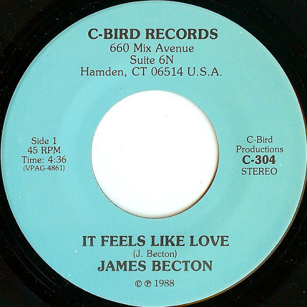 James Becton - It Feels Like Love - Used Vinyl Record 7"