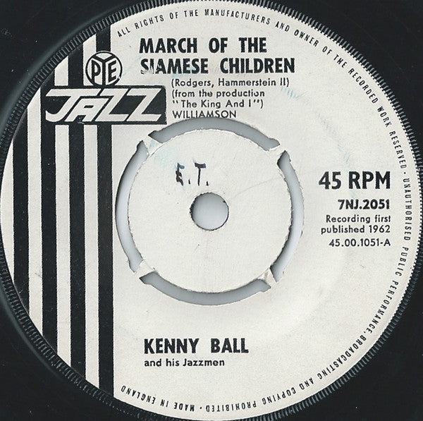Kenny Ball And His J - March Of The Siamese Children - Used Vinyl Rec