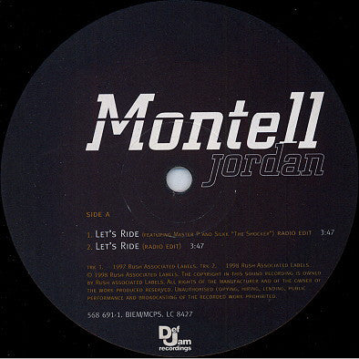 Montell Jordan - Let's Ride - Used Vinyl Record 12"