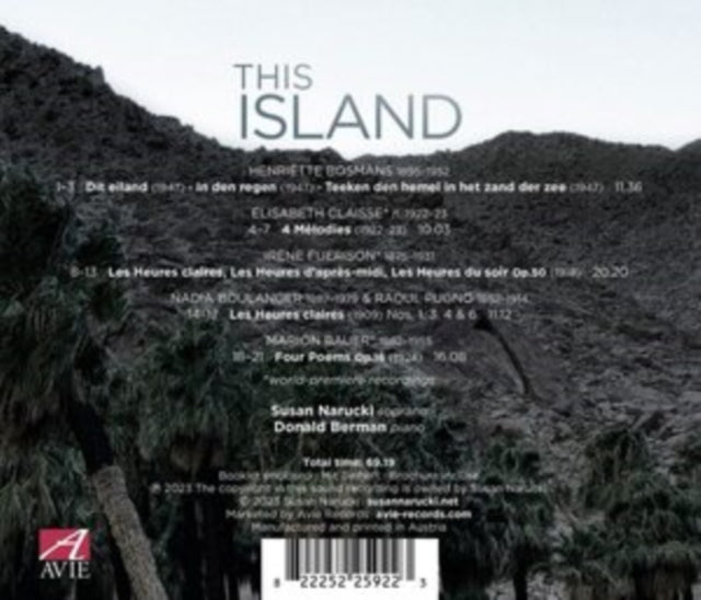 Susan Narucki - This Island CD - CD