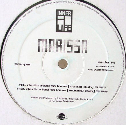 Marissa - Dedicated To Love - Used Vinyl Record 12"