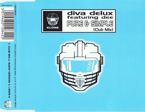 Diva Delux - Pure & Simple (Club Mix) - Used CD