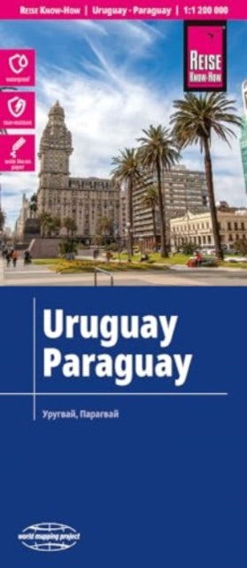Uruguay & Paraguay - Sheet map