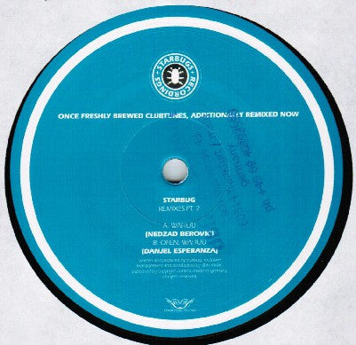 Starbug - Remixes Part 2 - New Vinyl Record 12"